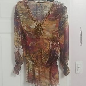 Shiloh 770 Jeweled Chiffon Top